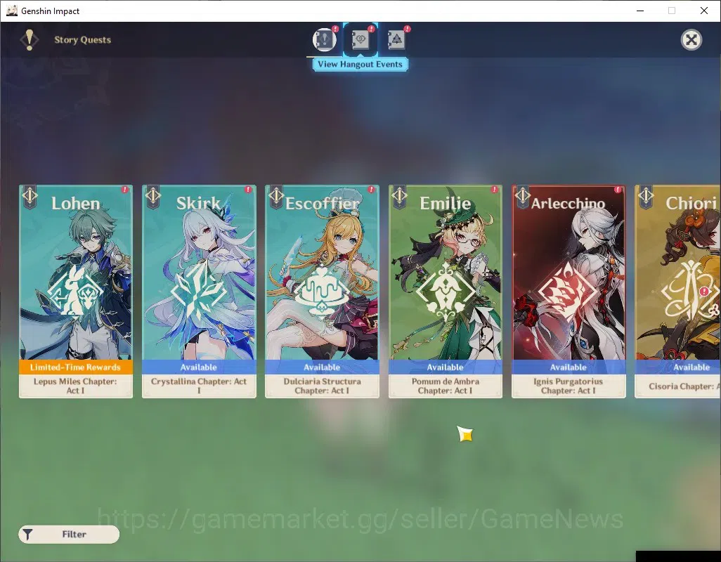Genshin Impact Accounts Others ASIA & TW,HK,MO|1Account2Server|AR55&AR45|2 Limit (Mavu,Linnea)+Sign|1 Limit EulaC2+Sign|Log 17