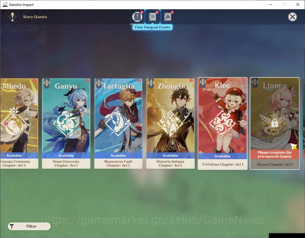 Genshin Impact Accounts Others ASIA & TW,HK,MO|1Account2Server|AR55&AR45|2 Limit (Mavu,Linnea)+Sign|1 Limit EulaC2+Sign|Log 18
