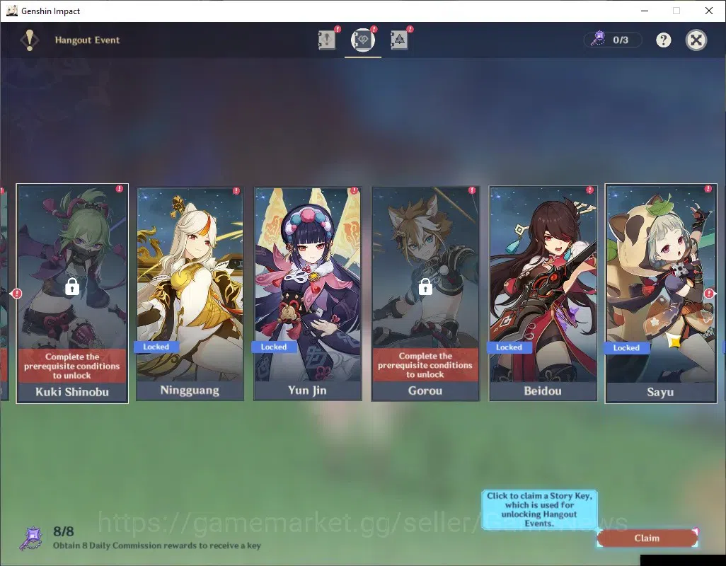 Genshin Impact Accounts Others ASIA & TW,HK,MO|1Account2Server|AR55&AR45|2 Limit (Mavu,Linnea)+Sign|1 Limit EulaC2+Sign|Log 20