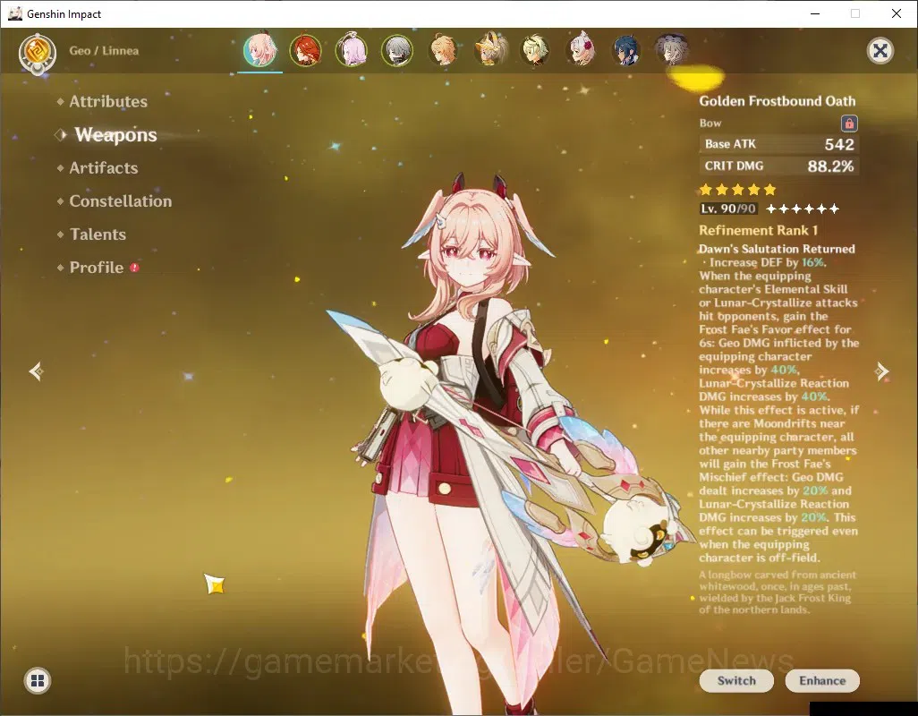 Genshin Impact Accounts Others ASIA & TW,HK,MO|1Account2Server|AR55&AR45|2 Limit (Mavu,Linnea)+Sign|1 Limit EulaC2+Sign|Log 4