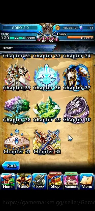 Grand Summoners Accounts Global|Rank 129|35 Ascend 18 TW|(3x Roy,Houka,S Mi image 12
