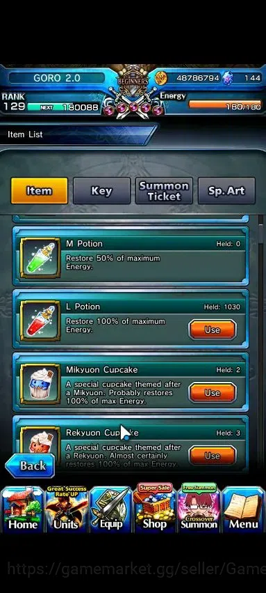 Grand Summoners Accounts Global|Rank 129|35 Ascend 18 TW|(3x Roy,Houka,S Mi image 2