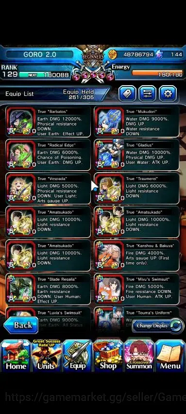 Grand Summoners Accounts Global|Rank 129|35 Ascend 18 TW|(3x Roy,Houka,S Mi image 7