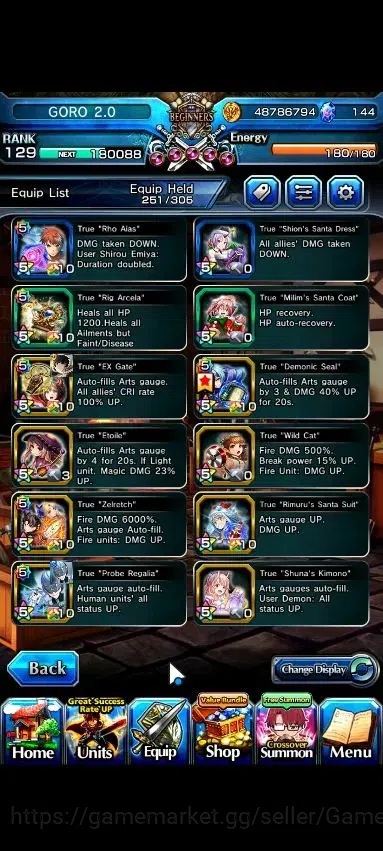 Grand Summoners Accounts Global|Rank 129|35 Ascend 18 TW|(3x Roy,Houka,S Mi image 9
