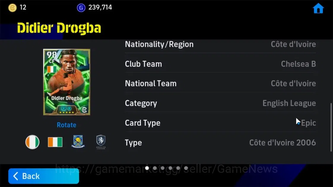 eFootball Accounts Legends & Iconic Players Android|Epic-BigTime Lamine Yamal, Epic Didier Drogba, Ronaldinho Gaucho, Albert 14