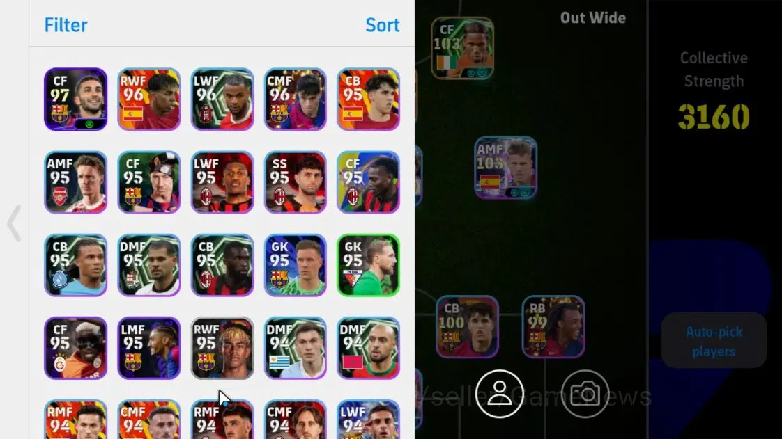 eFootball Accounts Legends & Iconic Players Android|Epic-BigTime Lamine Yamal, Epic Didier Drogba, Ronaldinho Gaucho, Albert 2