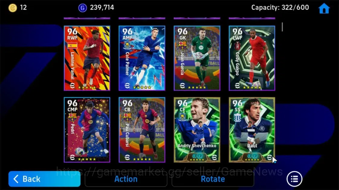 eFootball Accounts Legends & Iconic Players Android|Epic-BigTime Lamine Yamal, Epic Didier Drogba, Ronaldinho Gaucho, Albert 6
