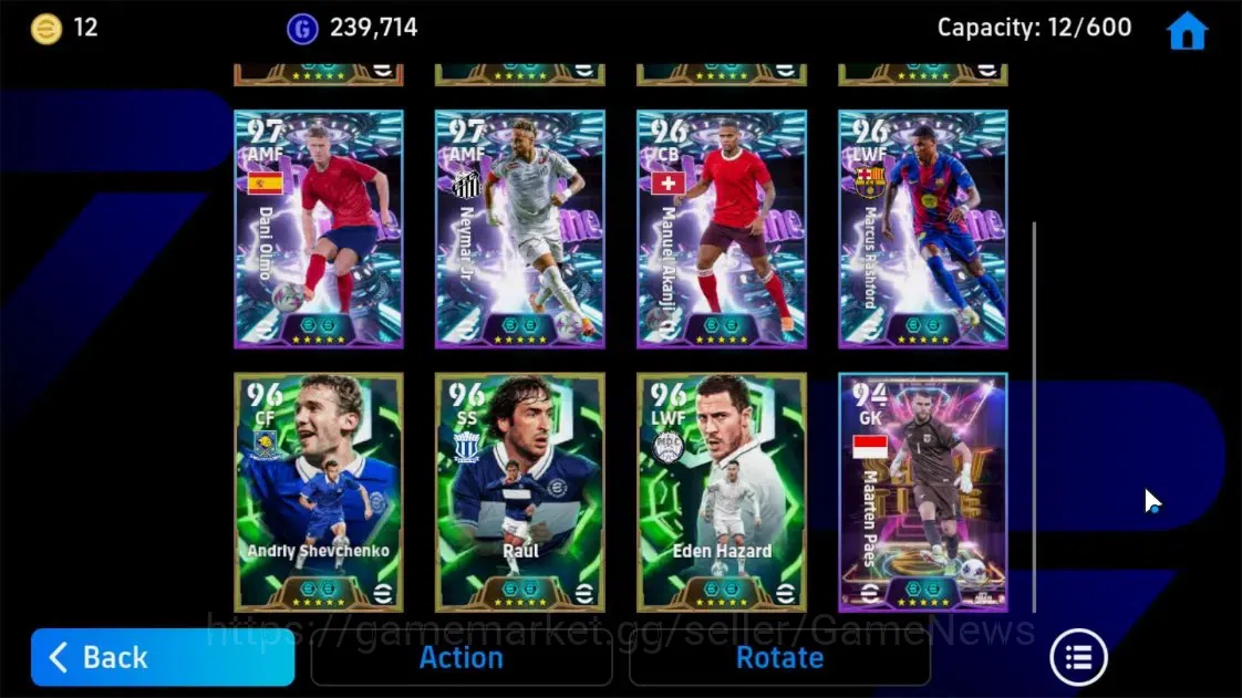 eFootball Accounts Legends & Iconic Players Android|Epic-BigTime Lamine Yamal, Epic Didier Drogba, Ronaldinho Gaucho, Albert 9