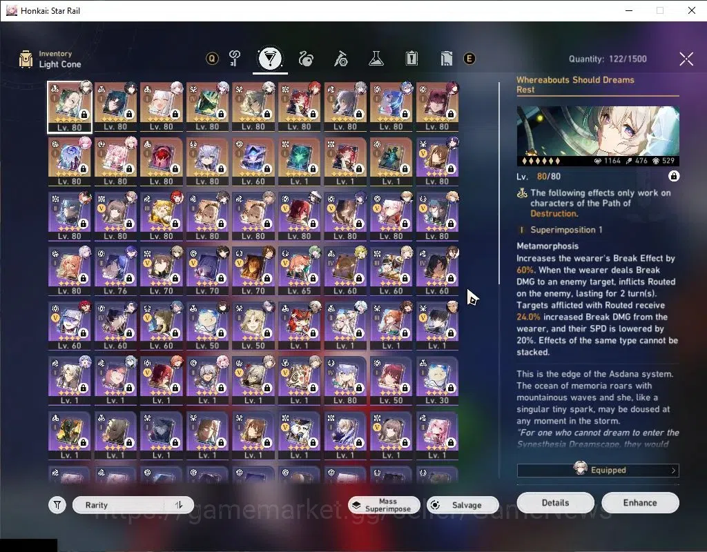 Honkai Star Rail Accounts Asia|TL 70|19 Limited|[(Feixiao,Firefly,SW,Kafka,H image 7