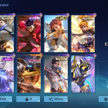 Mobile Legends: Bang Bang Accounts Collector Global|101 Hero|Skin 179|Expert|STUN Chou|Zodiac Helcurt|Collector Layla