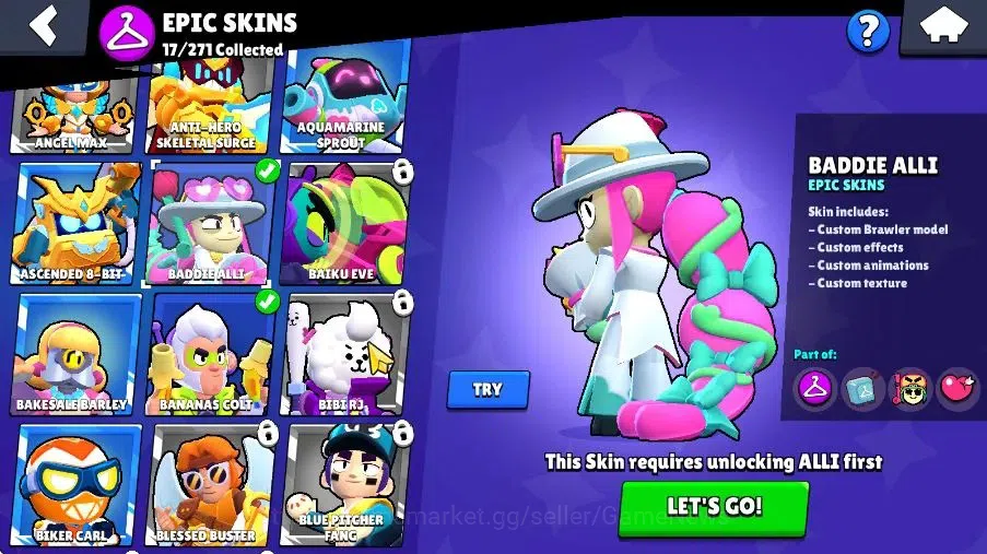 Brawl Stars Accounts 6218 Trophy|6K Bling|40 Brawlers 2 Max Lvl|1 Hypch image 14