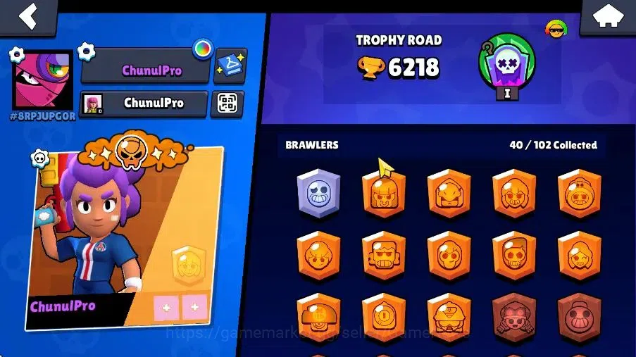 Brawl Stars Accounts 6218 Trophy|6K Bling|40 Brawlers 2 Max Lvl|1 Hypch image 2