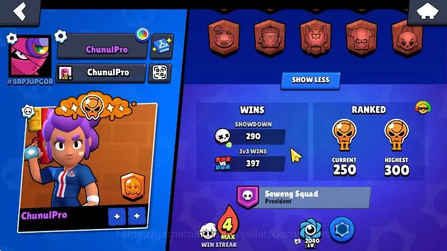Brawl Stars Accounts 6218 Trophy|6K Bling|40 Brawlers 2 Max Lvl|1 Hypch image 3