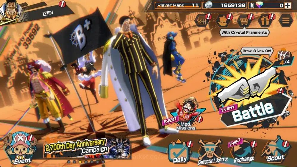 One Piece Bounty Rush Accounts Global | EX 2 | 2 Max | PR 11 | Gol D. Roger Max, image 1