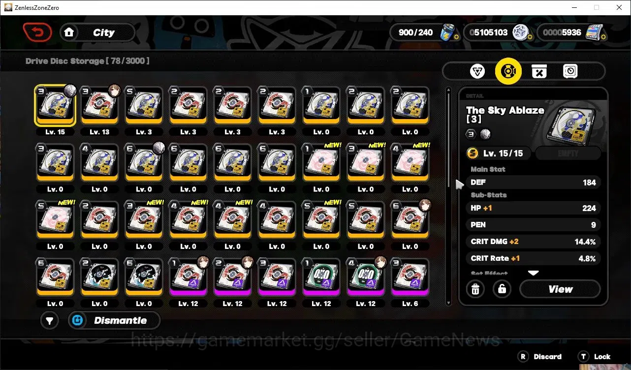 Zenless Zone Zero Accounts Starter ASIA|IK 39|S1 CH5|5936 poly|3 Limit([Ye ShunGuang,Pyrois]+Sign,Zhao)+2 STD 14