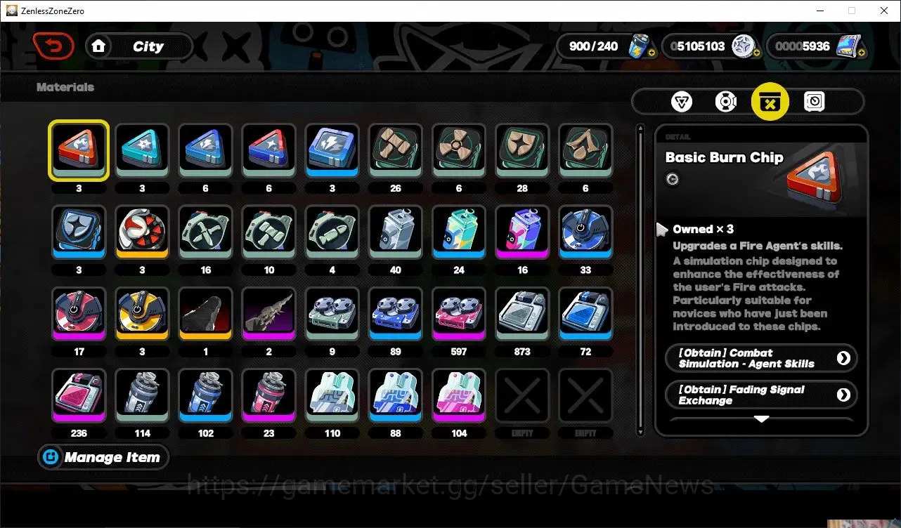Zenless Zone Zero Accounts Starter ASIA|IK 39|S1 CH5|5936 poly|3 Limit([Ye ShunGuang,Pyrois]+Sign,Zhao)+2 STD 15