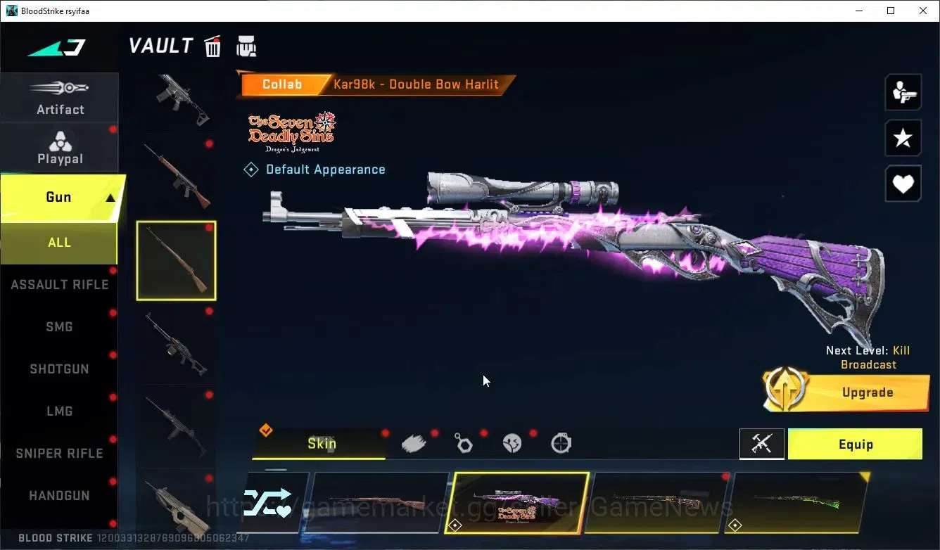 Blood Strike Accounts ASIA|Collab 7DS [Karl98,QBZ95],Anniv FAL-Draco+14  image 11