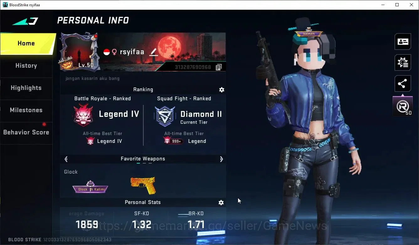 Blood Strike Accounts ASIA|Collab 7DS [Karl98,QBZ95],Anniv FAL-Draco+14  image 2