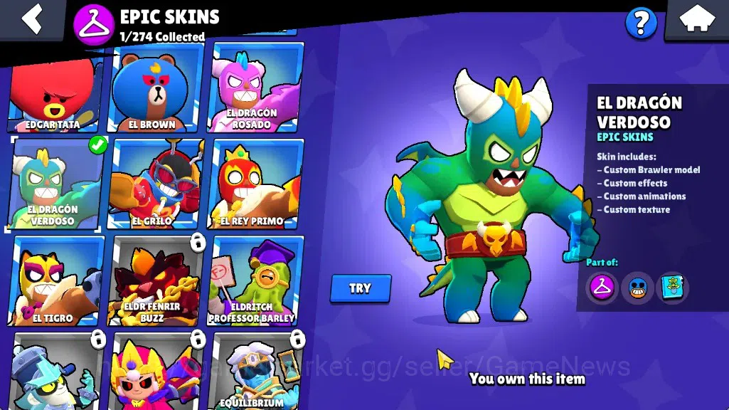Brawl Stars Accounts 1392 Trophy|17 Brawlers 4 Max [Edgar,Bo,El Primo,N image 10