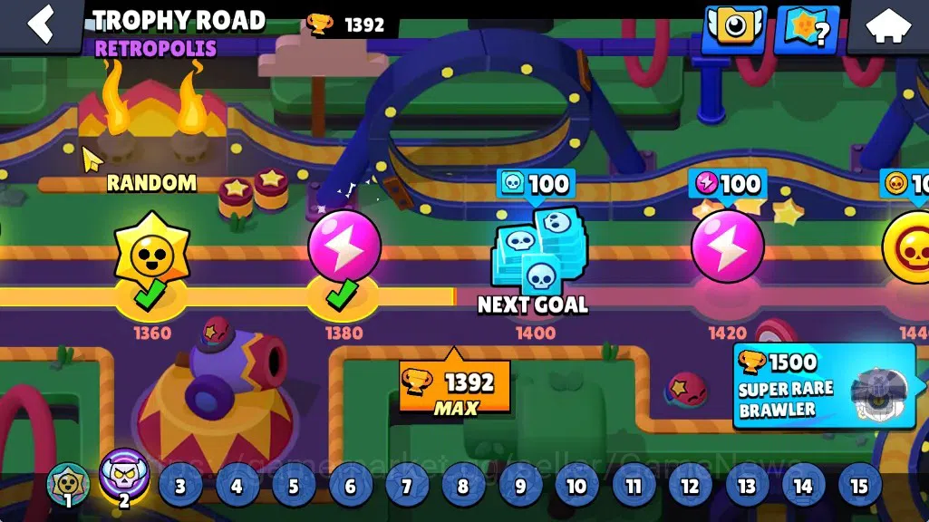 Brawl Stars Accounts 1392 Trophy|17 Brawlers 4 Max [Edgar,Bo,El Primo,N image 5