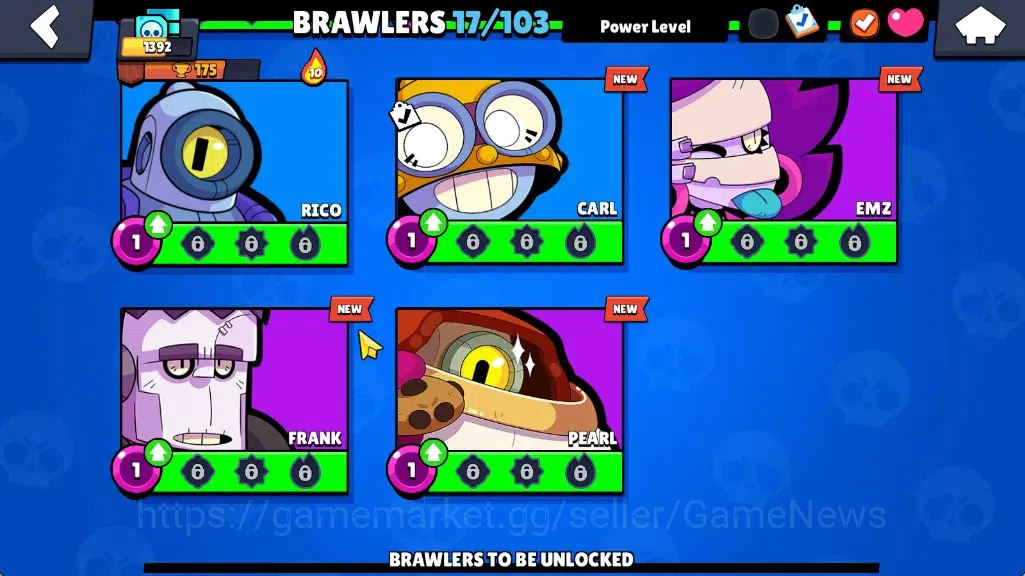 Brawl Stars Accounts 1392 Trophy|17 Brawlers 4 Max [Edgar,Bo,El Primo,N image 9