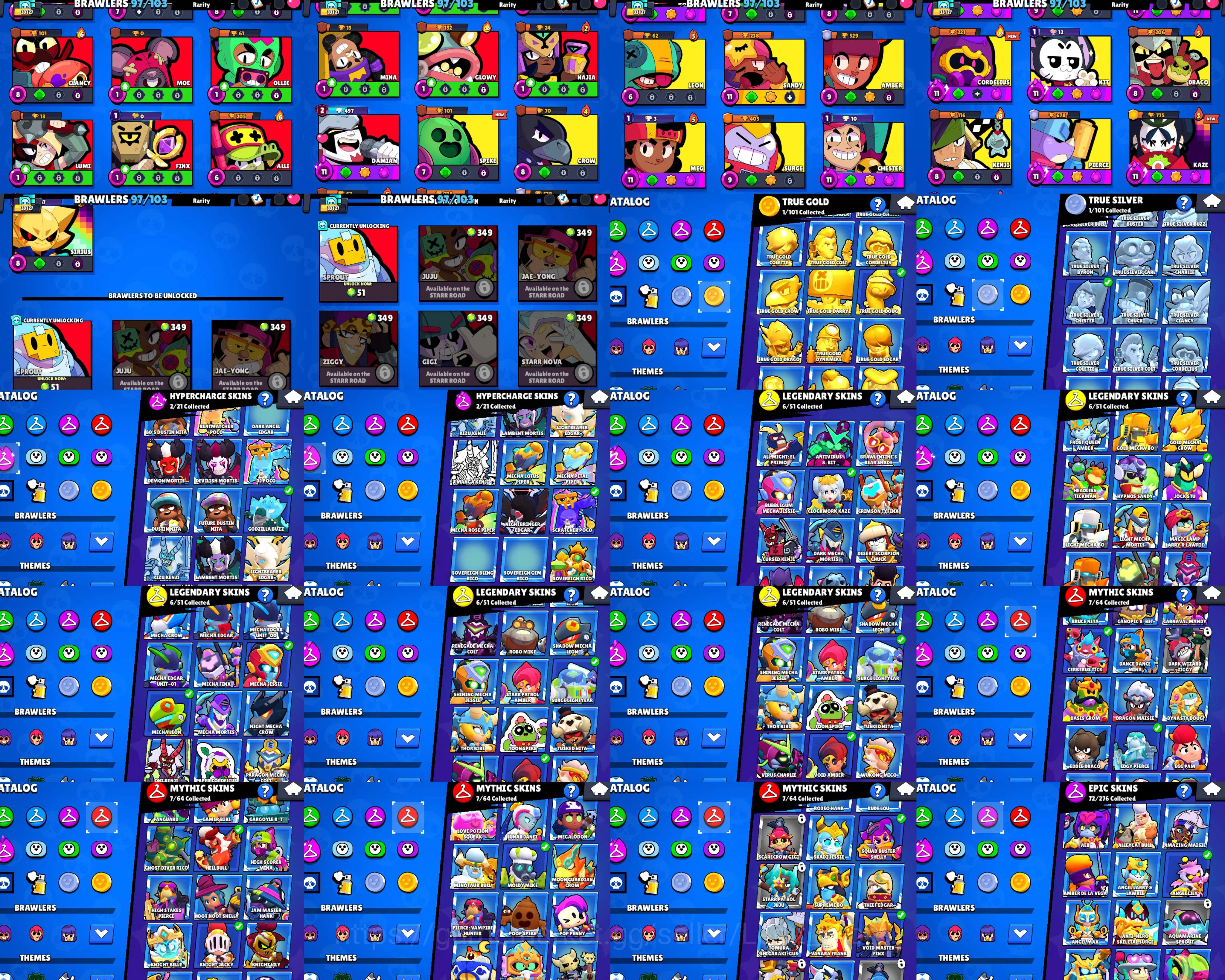 Brawl Stars Accounts DAMIAN 2500 TROPHY 2 PRSTIGE | 33k TROPHY | MECHA  image 5