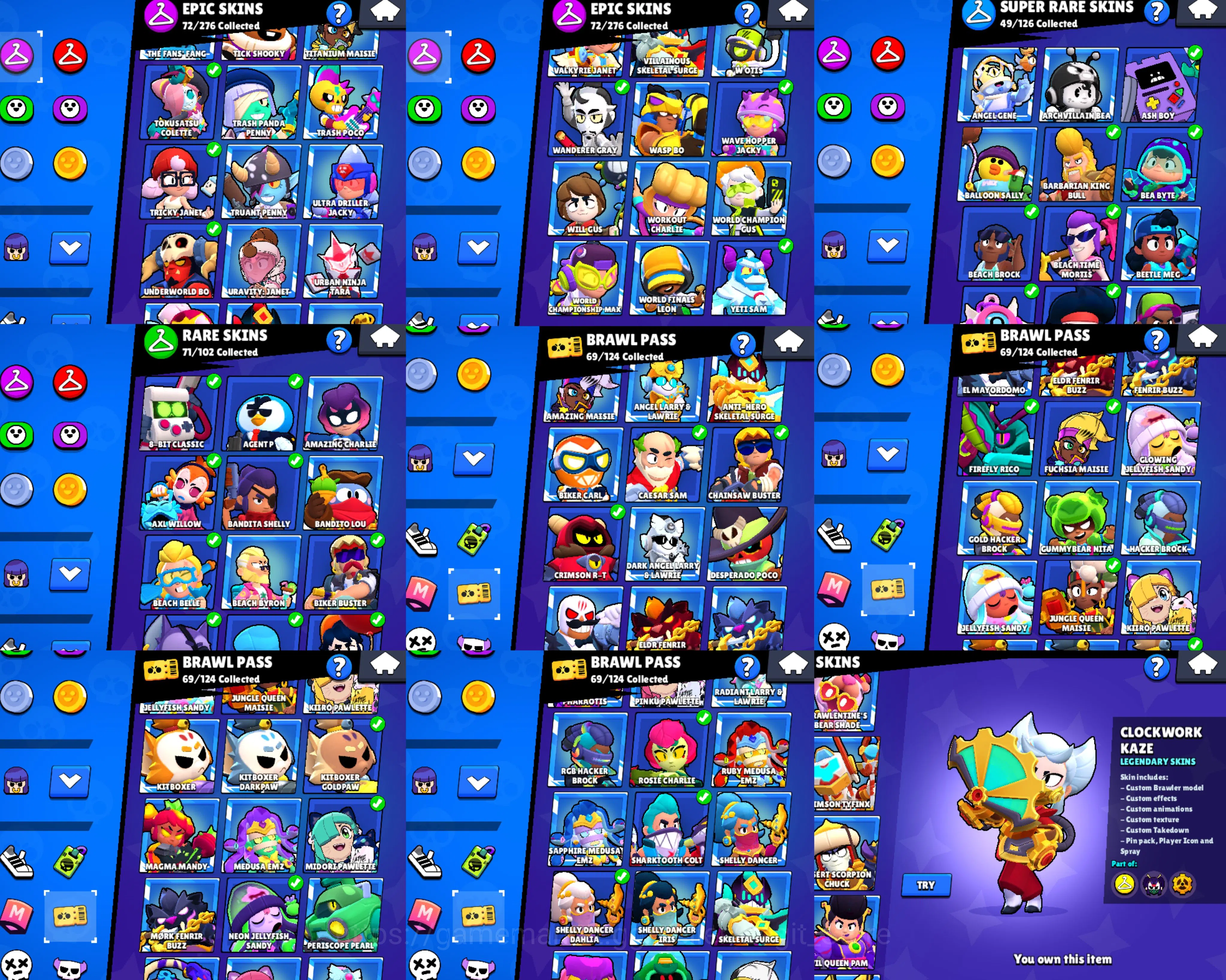 Brawl Stars Accounts DAMIAN 2500 TROPHY 2 PRSTIGE | 33k TROPHY | MECHA  image 7