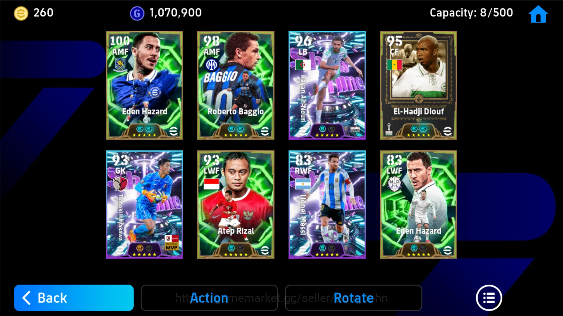 eFootball Accounts Power 3051 | Baggio Epic db , Hazard Epic db | Man image 4