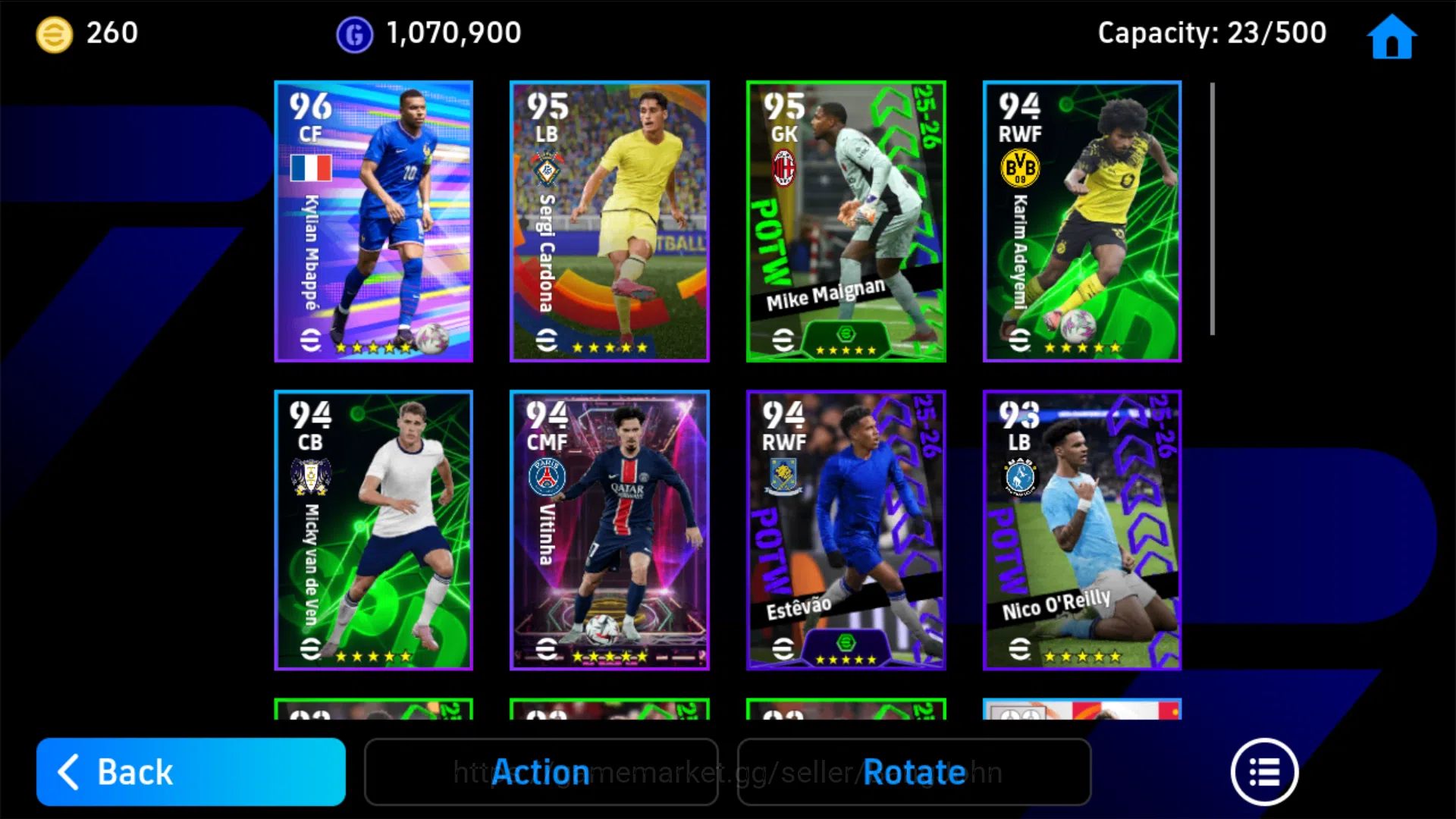 eFootball Accounts Power 3051 | Baggio Epic db , Hazard Epic db | Man image 5