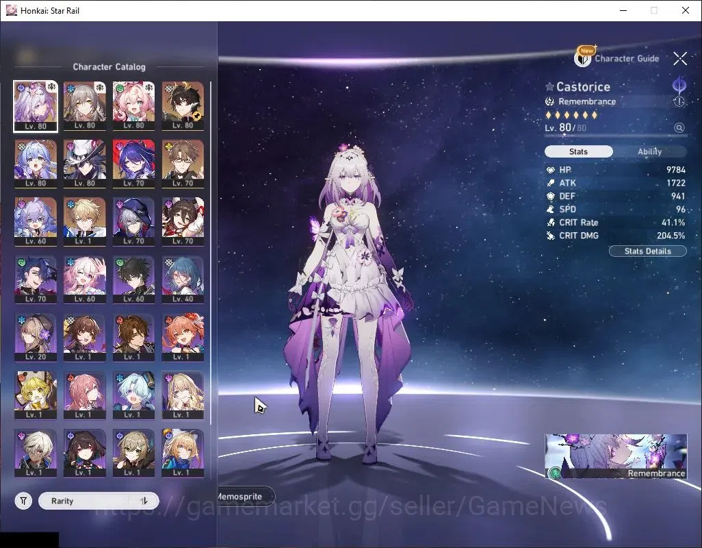 Honkai Star Rail Accounts Asia|TL 64|6 Limited|[Ashveil E2,Castorice,Hyacine image 4