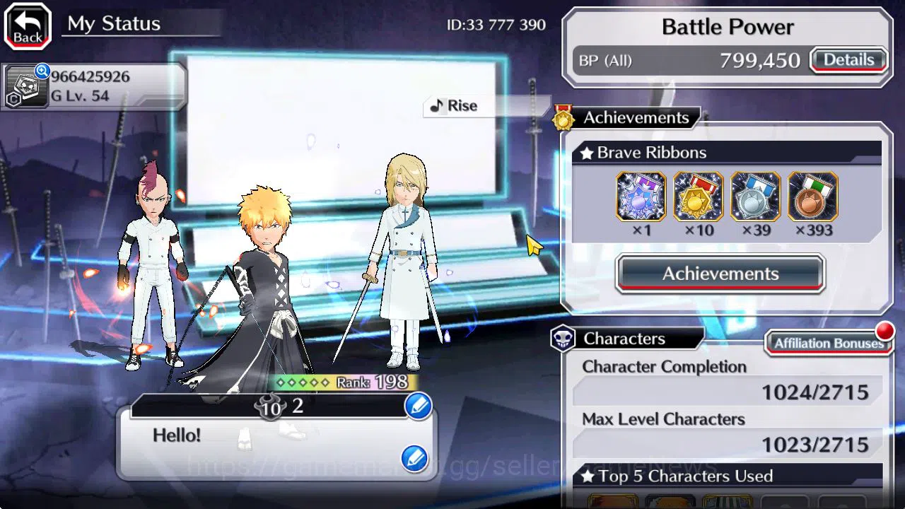 Bleach: Brave Souls Accounts [GLOBAL]50K Orb|TYBW26(BazzB,Jugram,Uryu),Byakuya  image 3