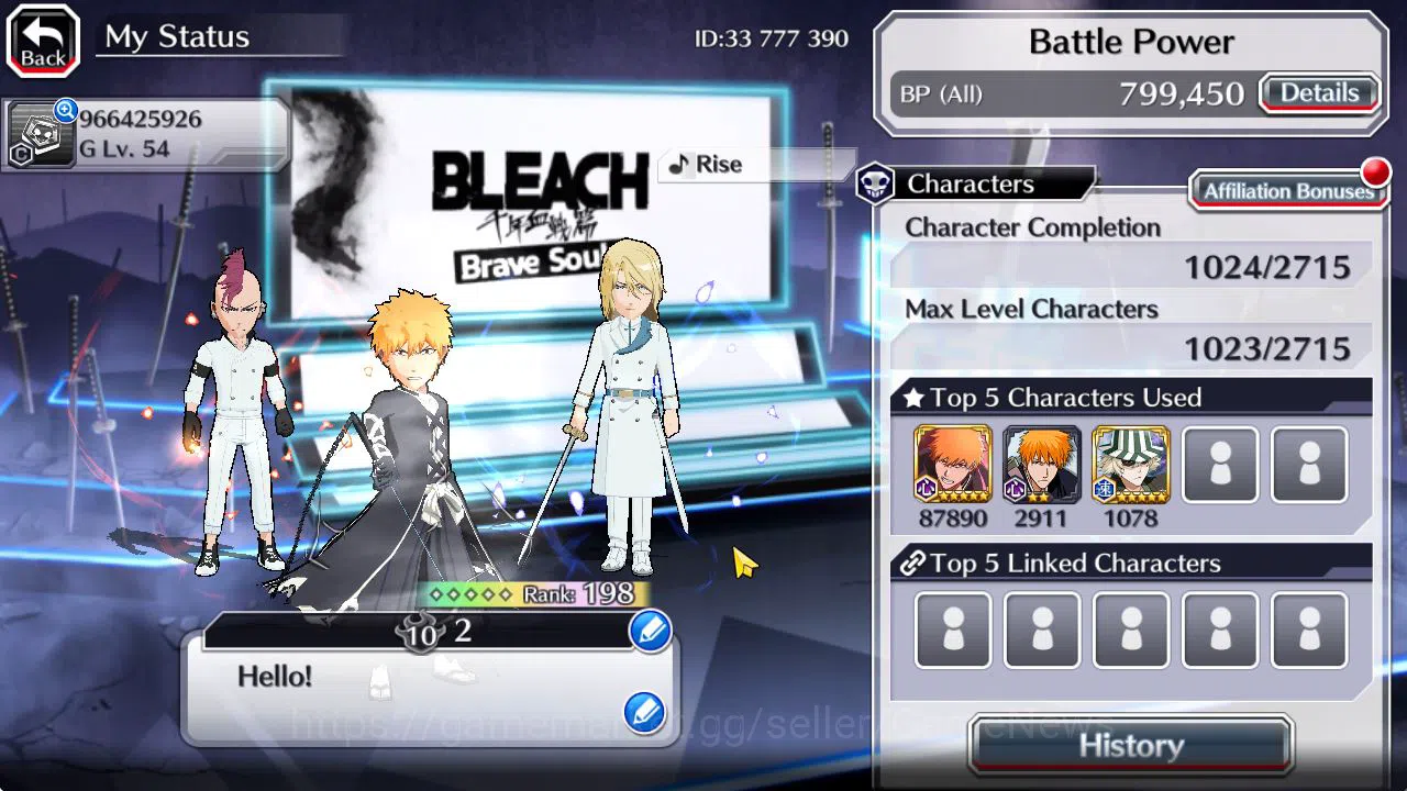 Bleach: Brave Souls Accounts [GLOBAL]50K Orb|TYBW26(BazzB,Jugram,Uryu),Byakuya  image 8