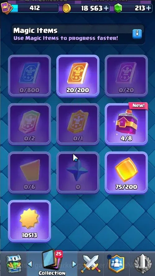 Clash Royale Accounts High-End Lv 412|KTL 10|Trophy 3049|Card 50/121|1 Hero,3 EVO|2 MAX 10 Epic,17 Rare,21 Common|Gems 12