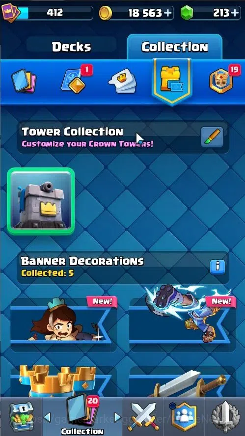 Clash Royale Accounts High-End Lv 412|KTL 10|Trophy 3049|Card 50/121|1 Hero,3 EVO|2 MAX 10 Epic,17 Rare,21 Common|Gems 14