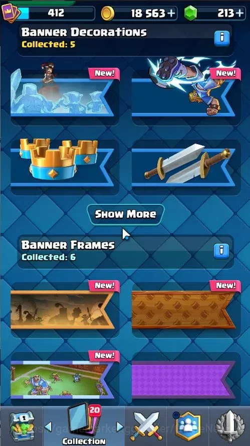 Clash Royale Accounts High-End Lv 412|KTL 10|Trophy 3049|Card 50/121|1 Hero,3 EVO|2 MAX 10 Epic,17 Rare,21 Common|Gems 15
