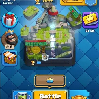 Clash Royale Accounts High-End Lv 412|KTL 10|Trophy 3049|Card 50/121|1 Hero,3 EVO|2 MAX 10 Epic,17 Rare,21 Common|Gems