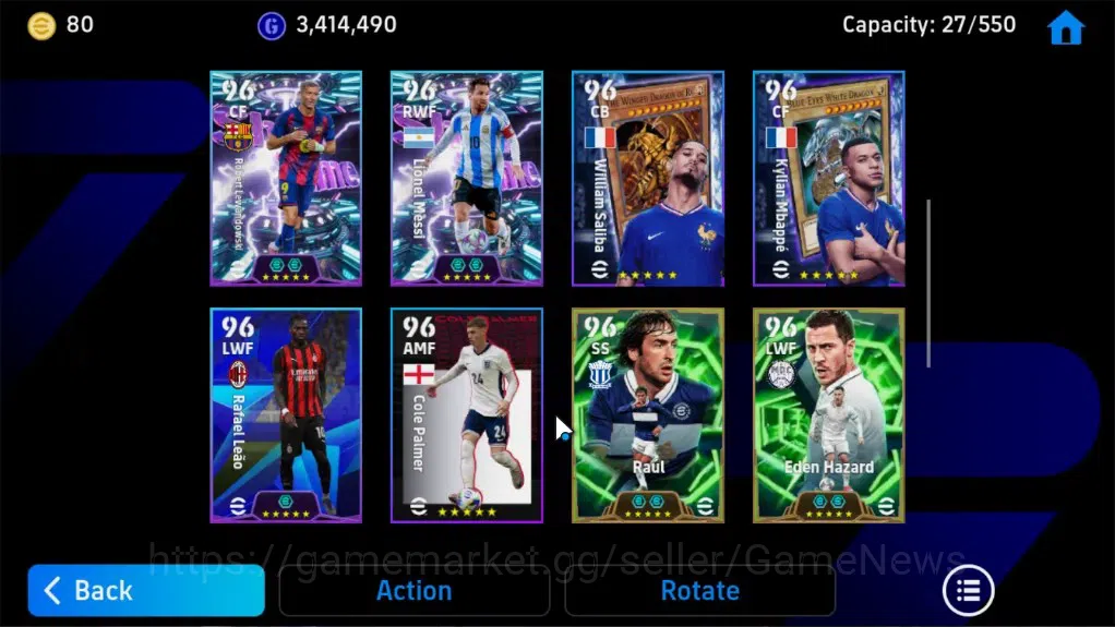 eFootball Accounts Legends & Iconic Players Android|Epic Pele,Cannavaro,Oliver Kahn,Raul,E.Hazard,Tony Adams,BigTiime Frank 5
