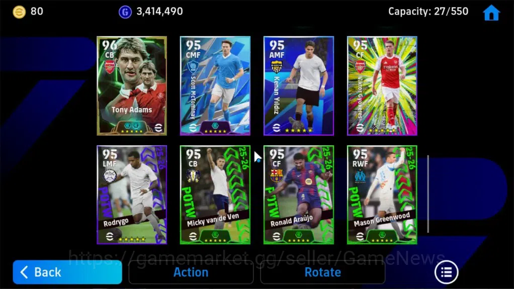 eFootball Accounts Legends & Iconic Players Android|Epic Pele,Cannavaro,Oliver Kahn,Raul,E.Hazard,Tony Adams,BigTiime Frank 6