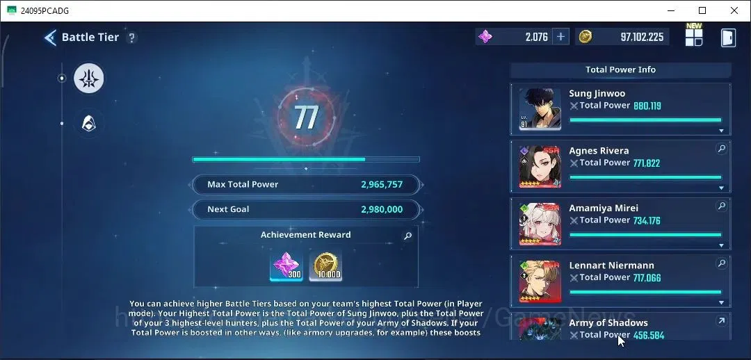 Solo Leveling: ARISE Accounts Lvl 91|2,9M Pwr|[ARiveraA8+SignA5,LennartA5+SignA3,AMireiA7+SignA4,Hae 17