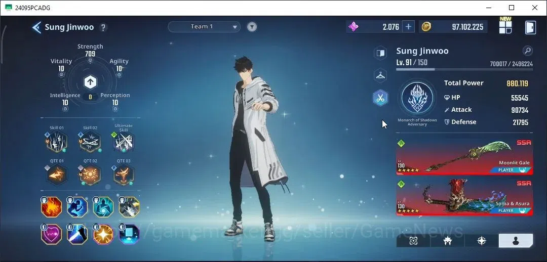 Solo Leveling: ARISE Accounts Lvl 91|2,9M Pwr|[ARiveraA8+SignA5,LennartA5+SignA3,AMireiA7+SignA4,Hae 3