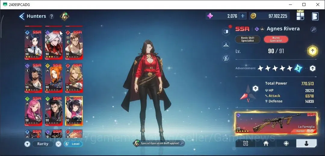 Solo Leveling: ARISE Accounts Lvl 91|2,9M Pwr|[ARiveraA8+SignA5,LennartA5+SignA3,AMireiA7+SignA4,Hae 5