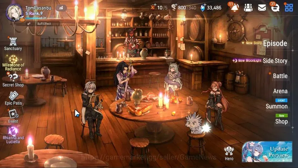 Epic Seven Accounts GLOBAL Unverif|21ML(LOTScales,BArunka,GenRas,RueLi image 1