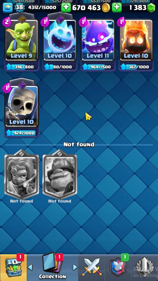 Clash Royale Accounts Lv 38|Trophy 8156|KTL 13|Limited Skin|Card 119| 1  image 13