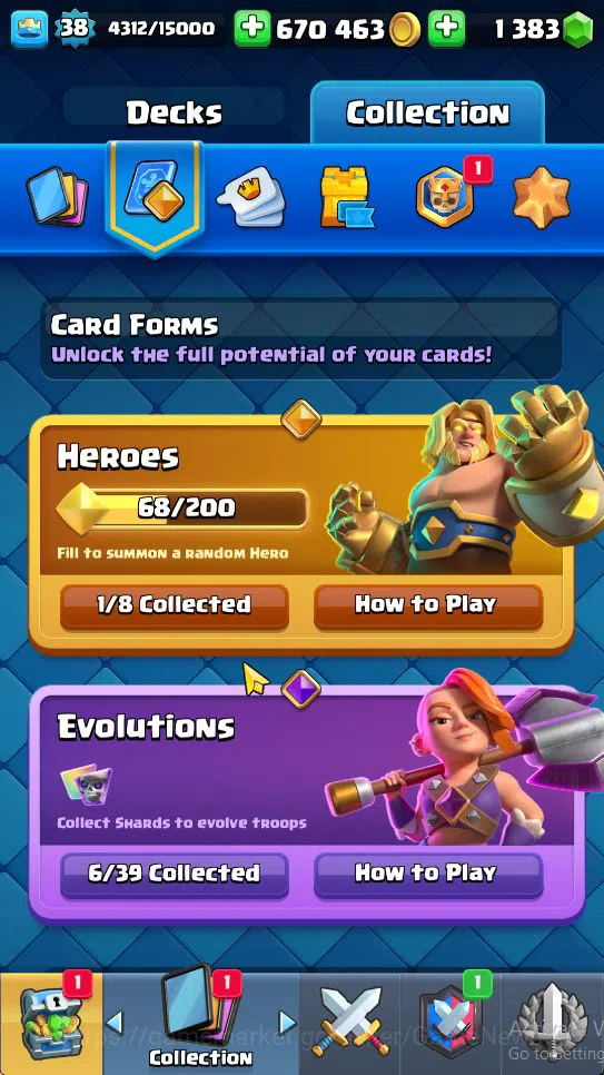 Clash Royale Accounts Lv 38|Trophy 8156|KTL 13|Limited Skin|Card 119| 1  image 14