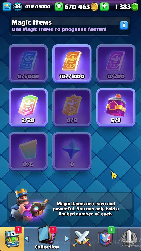 Clash Royale Accounts Lv 38|Trophy 8156|KTL 13|Limited Skin|Card 119| 1  image 15