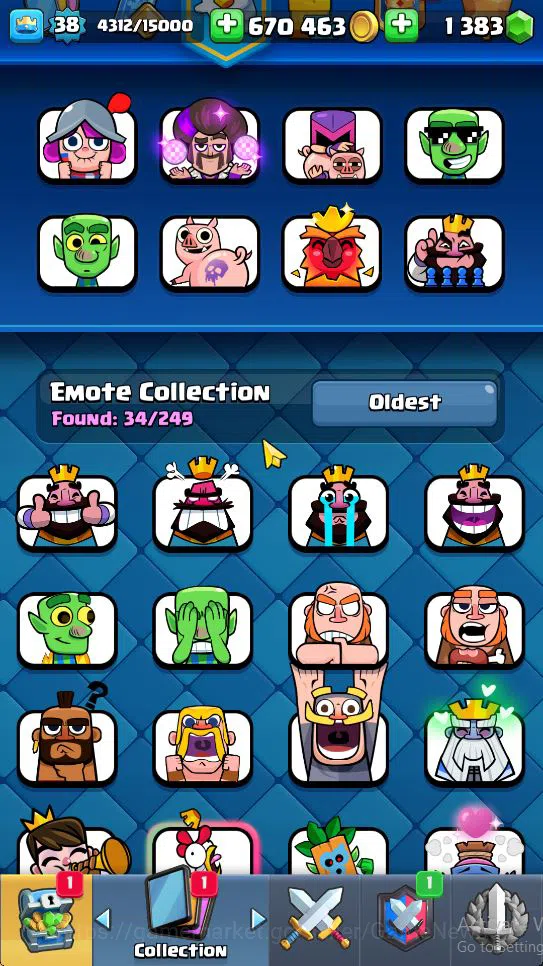 Clash Royale Accounts Lv 38|Trophy 8156|KTL 13|Limited Skin|Card 119| 1  image 16