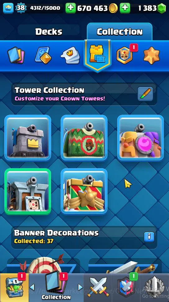 Clash Royale Accounts Lv 38|Trophy 8156|KTL 13|Limited Skin|Card 119| 1  image 18
