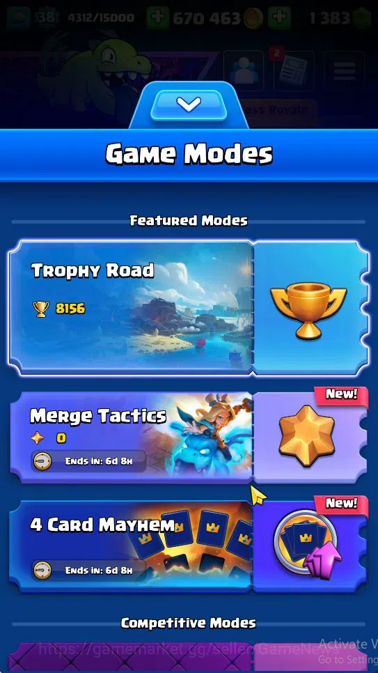 Clash Royale Accounts Lv 38|Trophy 8156|KTL 13|Limited Skin|Card 119| 1  image 2