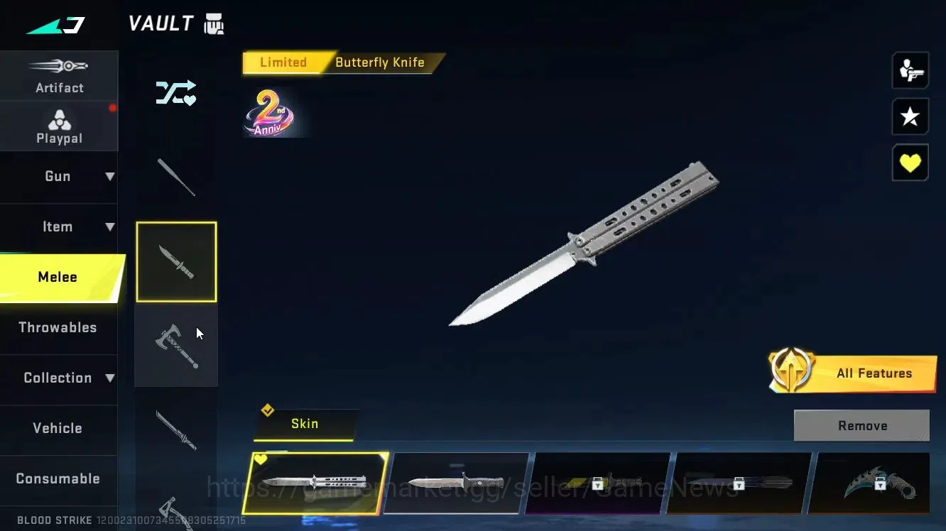 Blood Strike Accounts ASIA|Collab BLEACH [Byakuya],7DS [Kar98k]+MELEE Bu image 10