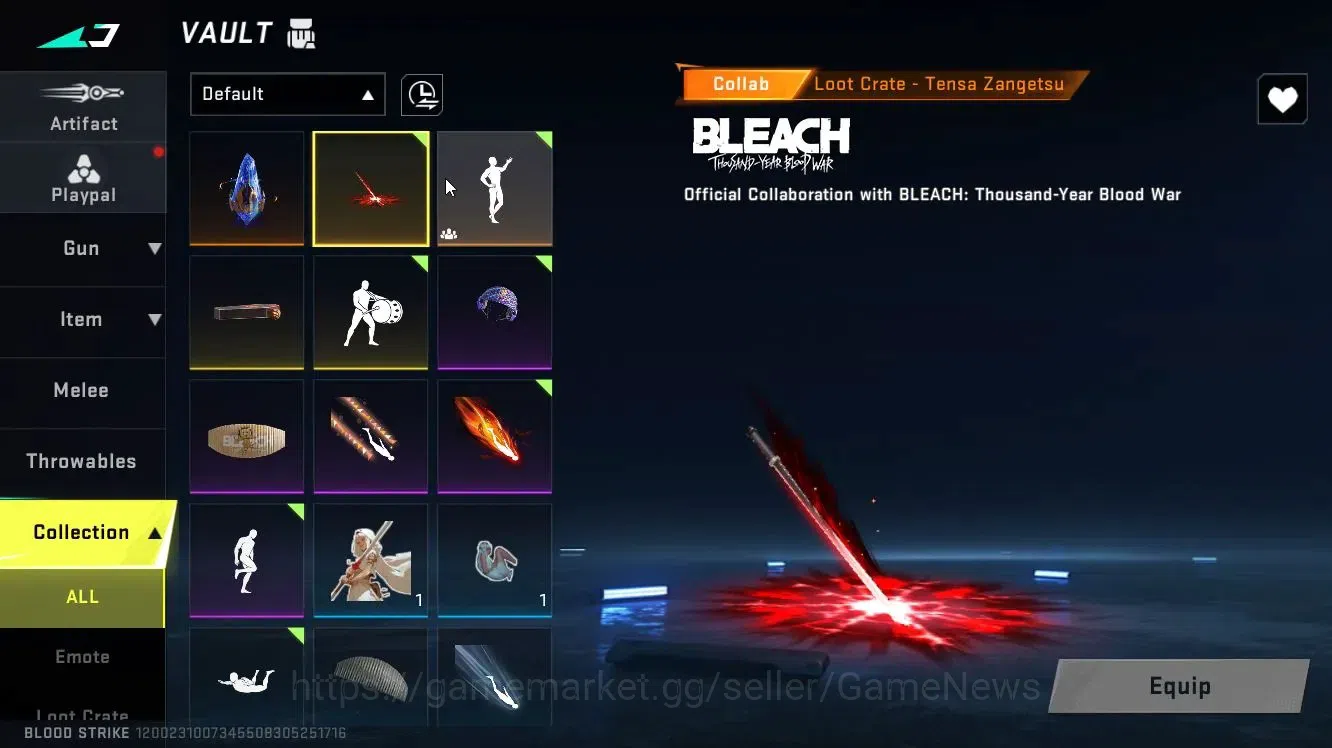 Blood Strike Accounts ASIA|Collab BLEACH [Byakuya],7DS [Kar98k]+MELEE Bu image 14